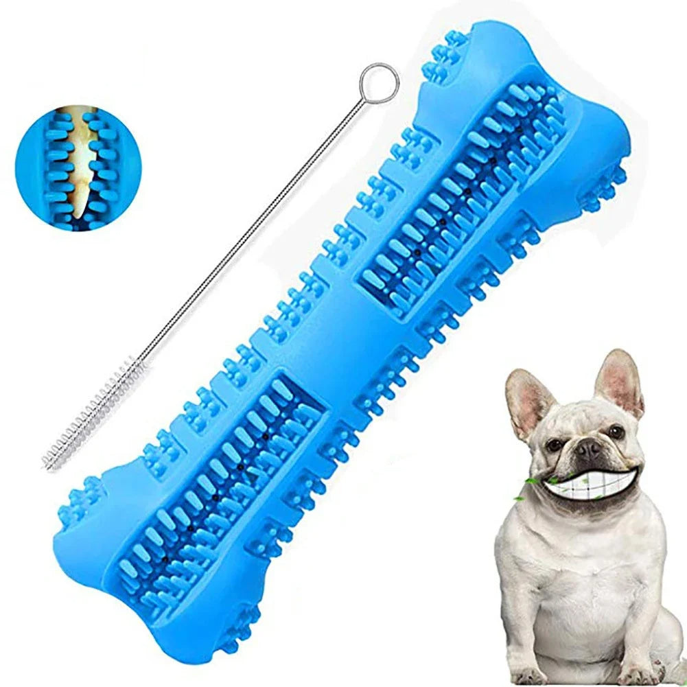 Soft Rubber Dog Toothbrush Chew Toy