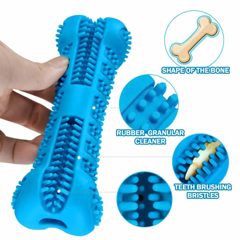 Soft Rubber Dog Toothbrush Chew Toy