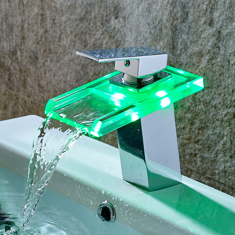 LED Waterfall Faucet – Color-Changing & Eco-Friendly