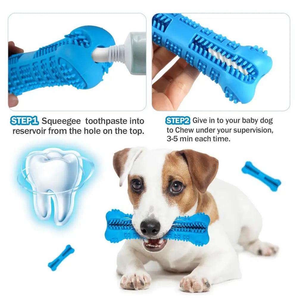 Soft Rubber Dog Toothbrush Chew Toy
