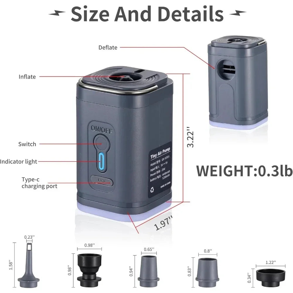 Mini Electric Air Pump – Portable & Rechargeable