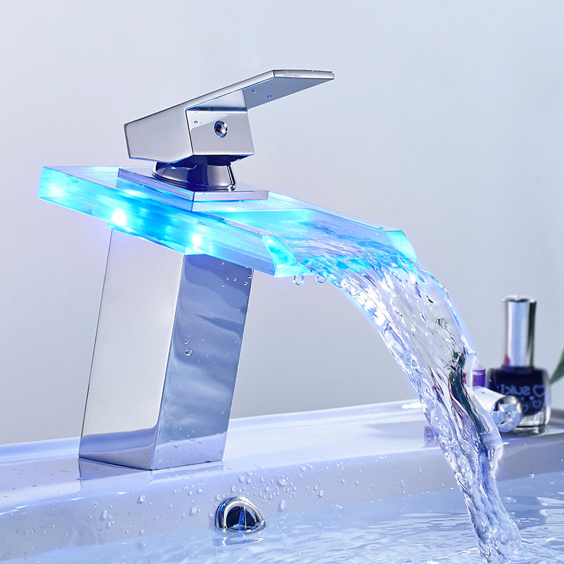 LED Waterfall Faucet – Color-Changing & Eco-Friendly