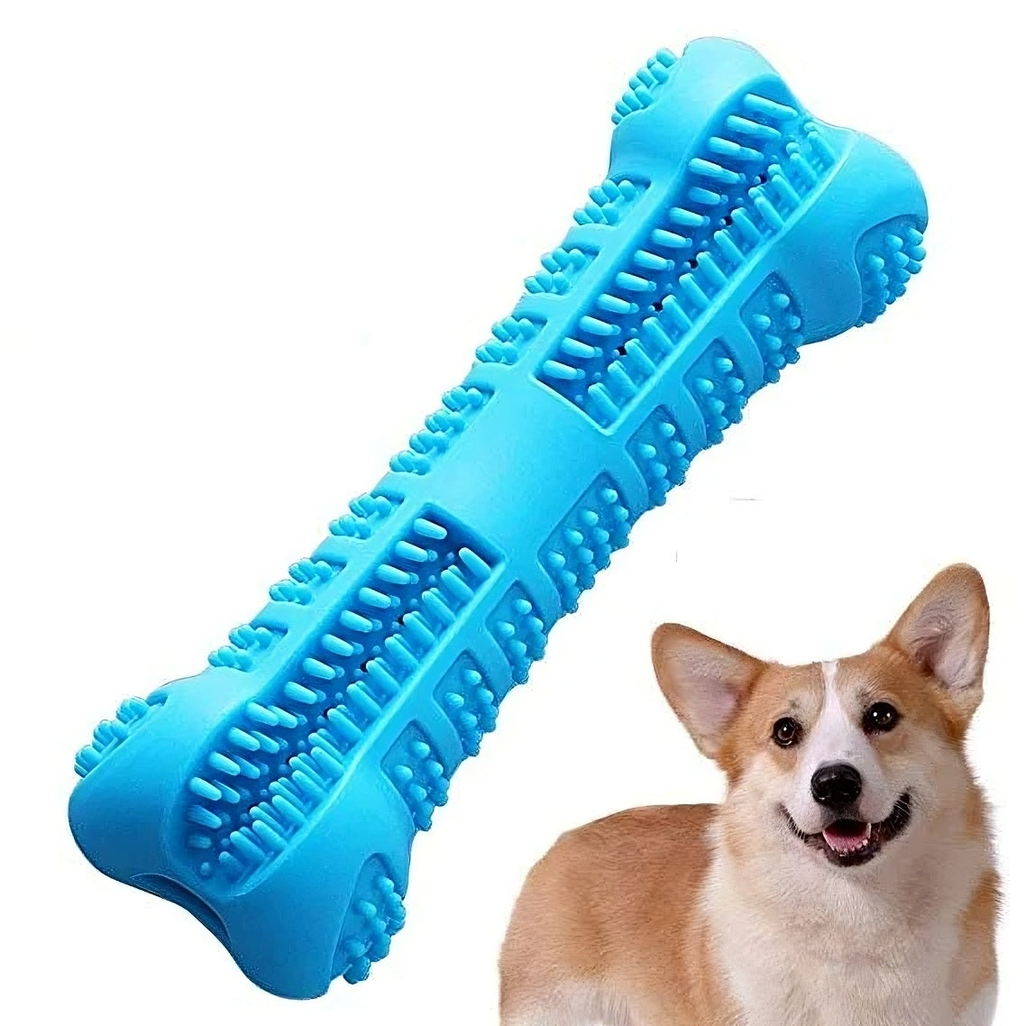 Soft Rubber Dog Toothbrush Chew Toy