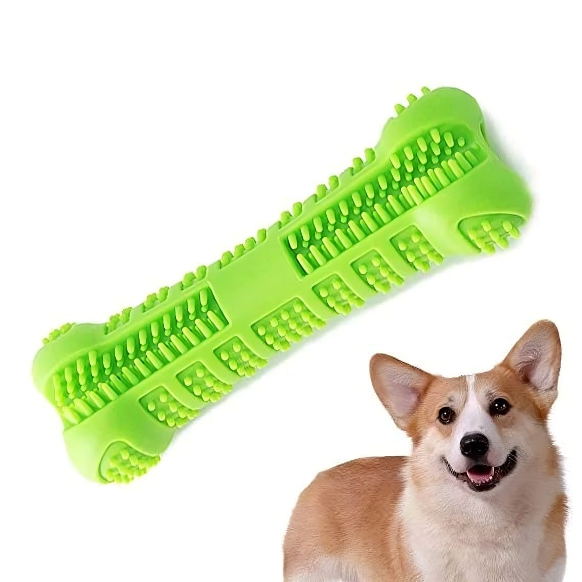 Soft Rubber Dog Toothbrush Chew Toy
